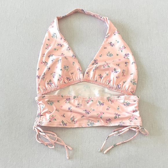 Nwot Princess Polly  Penelope Pink Floral Halter Top - Picture 5 of 10